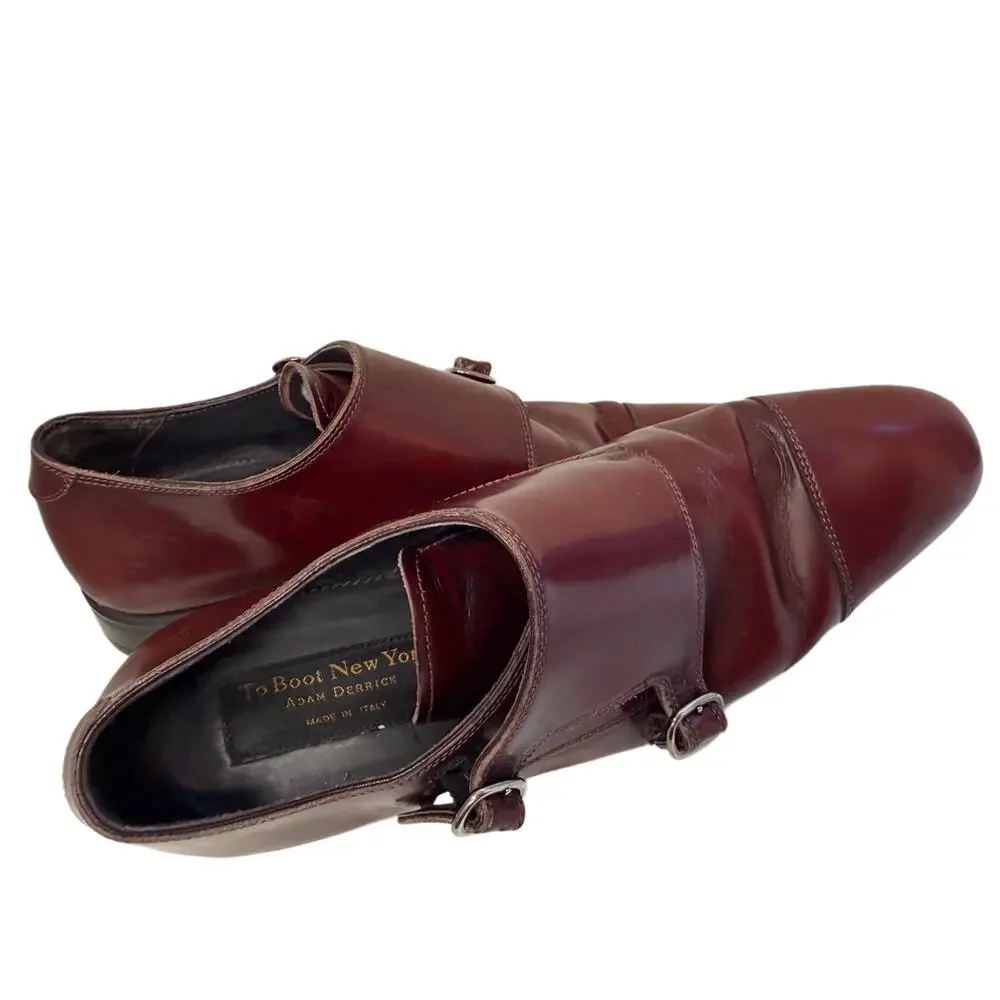 To Boot New York Adam Derrick Double Monk Strap Dress Shoes Made in Italy